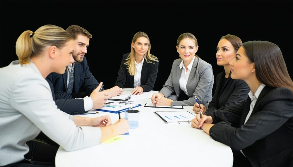 Professionals connecting for job opportunities Professionals connecting for job opportunities